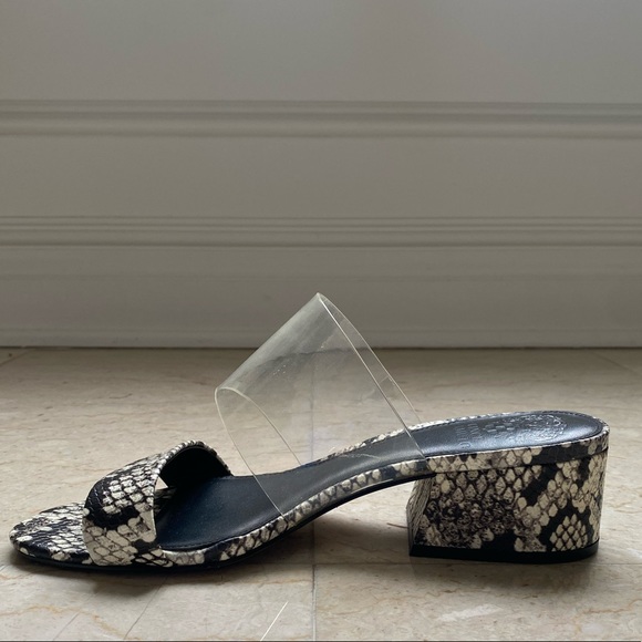 Vince Camuto Python Sandals with Clear strap - Picture 2 of 6